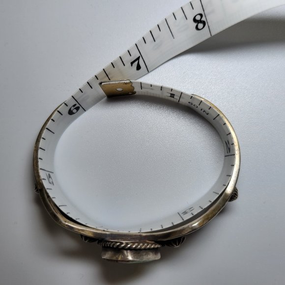 Charles Johnson Sterling Silver Gaspeite Bracelet - Picture 6 of 7